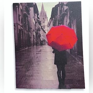 Canvas Wall Art print 19x15 City Black and White Town Scenery Elegant France